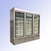 China Triple Door Commercial Upright Merchandiser Freezer 220V 50H 1380L Display Volume on sale