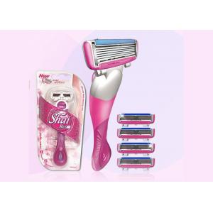 Pink Sixed baldes Stainless Steel razor blade shaving Shai 6 for Woman Use
