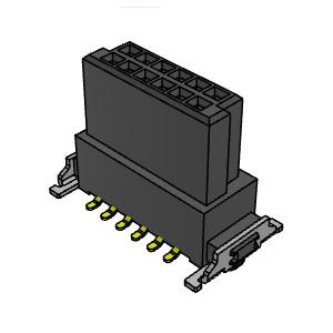 1.27mm Board To Board Floating Connectors SMT Type Vertical 180