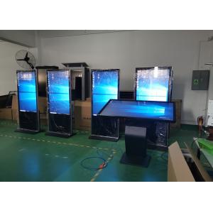 Aesthetic 75 85 Inch Touch Screen Advertising Kiosk Floor Stand