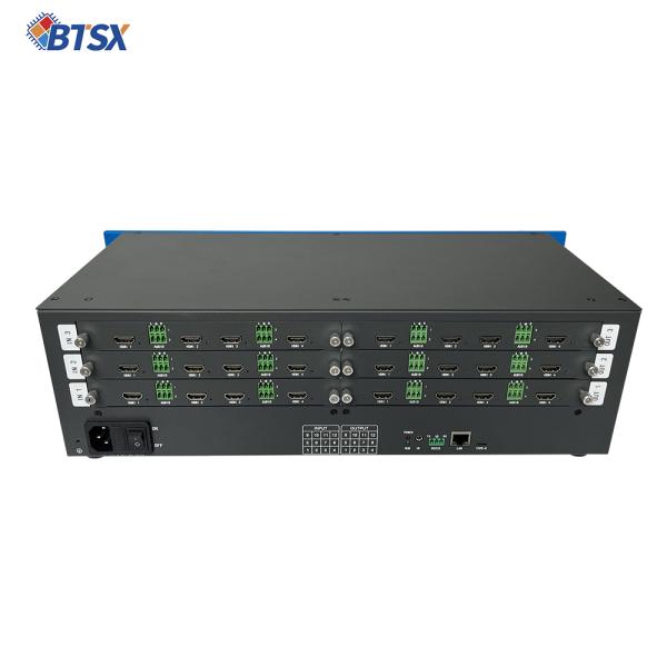 12 X HDMI 2.0 Input Interface Control Room Video Wall with Power Consumption of 72W 3 input cards