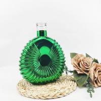 China 700ml Glass Electroplating Process Wine Bottle for Colorful Brandy and Green Beer on sale