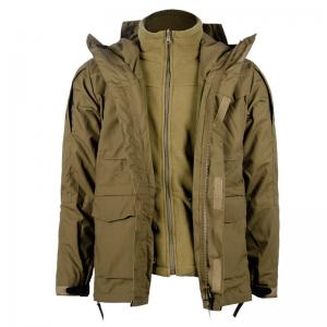 China ODM Military Winter Coat Men Windbreaker Hood Fiber Polyester supplier