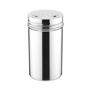 #304 Stainless Steel Salt and Pepper Shaker Porcelain Dinnerware Sets Condiment Pots with Lid 1.5 - 2.5mm Holes