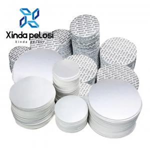 China Cap Liners And Seals Foil Seal Liner For Bottle Cap Of Pet Pe Glass Bottle supplier