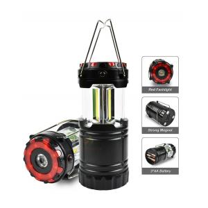 China 8.7x8.7x14.5(20.5)Cm Portable Outdoor Large LED Pop Up Lantern With Spot Light Warning Light supplier
