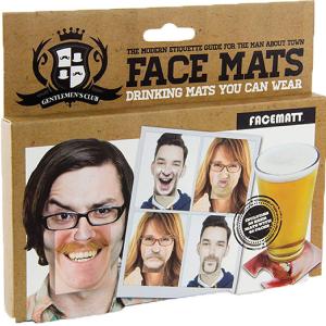 Gentleman Club Face Double Sided Custom Drink Coasters Hilarious