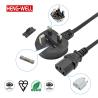 China UK 3 Pin Power Cord Plug Cable 1M 1.2M 1.5M 1.8M 3M UK Power Cord C13 Power Cords 3ft 4ft 5ft 6ft 10ft Home Appliance wholesale