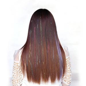 China Healthy Swiss Lace Pre Bonded Hair Extensions Medium Brown Color No Shedding supplier
