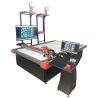 China Auto Fabric Cutting Machine with All Aluminum Countertops and Blue Frame Silver Case wholesale
