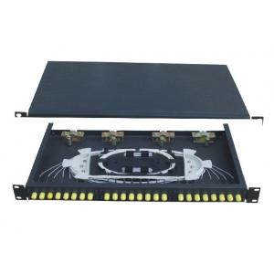 China 19 inch FTTB ST Fixed Fiber Optic Terminal Box with 12port Simplex supplier