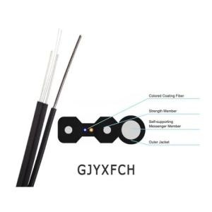 China LSZH Jacket FTTH Drop Cable with Messenger Wire 2 Core G657A1 supplier