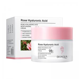 China Rose Hyaluronic Acid Moisturizer Facial Cream Brightening Skin Tightening Cream 50g supplier