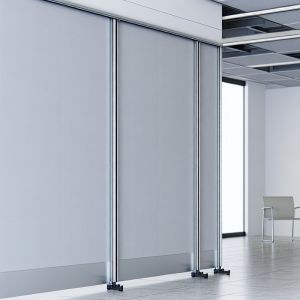 China Aluminum Track Moveable Wall Partition for Soundproofing Up To 43-50dB in Commercial Spaces wholesale
