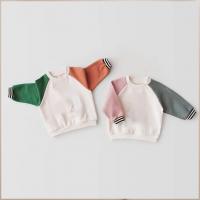 China Toddler Fleece Lined Color Block Sweatshirt 280gsm 16T With 100% Cotton Fleece Fabric on sale