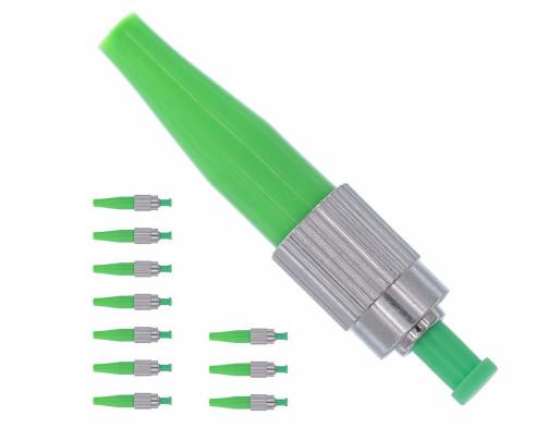 Quick Fiber Optic Connectors APC 0.9mm Ceramic Ferrule 850 - 1310nm Wavelength
