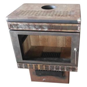 China Iron Steel Casting Coal Wood Solid Fuel Modern Log Burning Stoves on sale 