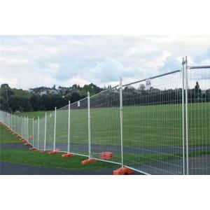 China Customizable Temporary Security Fence 32mm Frame With Metal Feet supplier