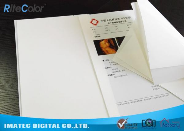 White Medical Imaging Film , Opaque Inkjet Medical PET X - ray Film