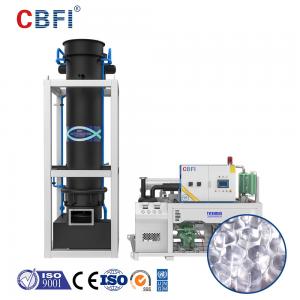 China 15 Ton High Output Industrial Tube Ice Maker Machine , Air / Water Cooled Ice Maker supplier