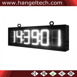 China 6 Inches 88:88:88 Outdoor Waterproof Large Digital LED Wall Clock supplier