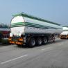 China 50 -55Cbm Stainless Steel Tanker Semi Trailer , 3 Axle Gasoline / Diesel Fuel Tank Trailer wholesale