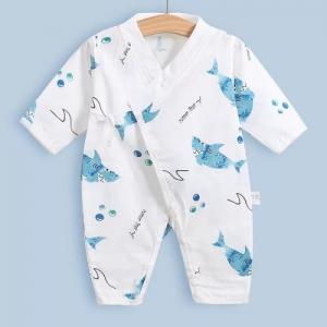 China Absorbent Muslin Baby Pajamas Separate Leg Romper Reusable Machine Washable supplier