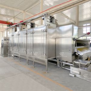 China Continuous Nuts Roasting Machine 500kg/h With Adjustable Conveying Speed wholesale