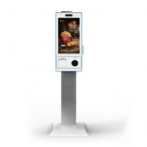 Food Payment Touch Screen Ordering System Self Service Kiosk For Restaurants
