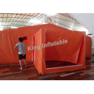 China Orange Custom PVC 8*6 M Giant  Inflatable Tents For Event Or Warehouse supplier