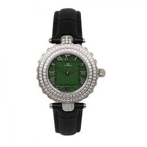 China OEM Steel Women Jewelry Watch Diamond Decoration Leather Band Wrist Watch supplier