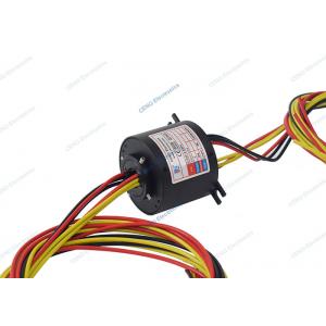 Through Hole Conductive Power Slip Ring Assembly 300 Rpm With Rotary Electric Power Joint