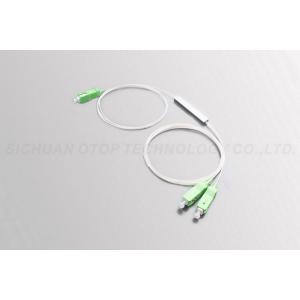 SC / APC Connector Optical Cable Splitter 1x2 Ratio , 0.9mm PVC Hytry and LZSH