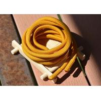 China Garments 5mm Round Polyester Drawstring Cord Metal And Fabric Ends on sale