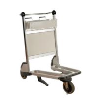China Lightweight Airport Luggage Trolley Aluminum Luggage Cart 250KG Loading Capacity on sale