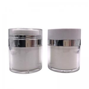 China Acrylic Airless Pump Cream Jar , Cosmetic Container Jar 50ml 50g For Lotion Packaging supplier