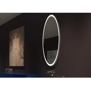 China Wall Mounted Smart LED Bathroom Mirror / Oval Bathroom Mirrors With Lights supplier