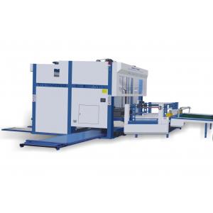 China Litho Laminator Used Auto Flip Flop Pallet Stacker Machine For Corrugated Board supplier