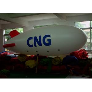 0.2m PVC Helium Airship Balloon Inflatable Advertising Products With 6m Long