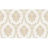 Italy Style Pvc Deep Embossed Wallpaper Waterproof With Damask Design