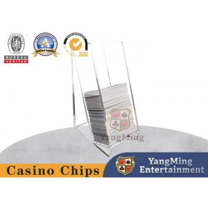 China Acrylic 8 Pair Abandoned Card Box Texas Hold'Em Baccarat Poker Design Game Table Stand supplier