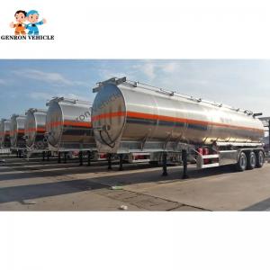 China Tri Axles Aluminium Crude Oil 35CBM 35000L Semi Tanker Trailer supplier