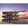 China 40T Max Payload Extendable Sliding Skeletal Container Chassis for HUAXIANG Truck Trailers wholesale