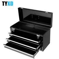 China Steel wear proof 3 Drawer Metal Tool Storage Box Heavy Duty Cold Rolled Steel Made on sale