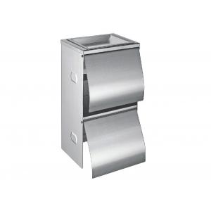 China Stainless material Standing Bathroom Paper Towel Holder Steel Bathroom Paper Towel Holder Double Roll Tissue Dispenser supplier