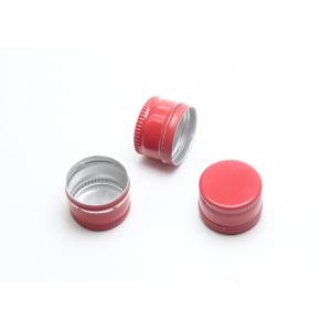 20mm Red Screw Aluminum Ropp Caps With PE Gasket GMP CE Certificated
