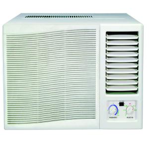 China 7000btu R410a window air conditioner mechanical control cool and heat with remote controller supplier