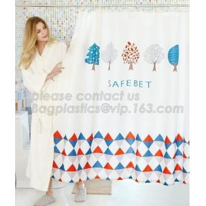 China Color Changing Shower Curtain, Polyester 3D CURTAIN, kids shower curtain,Home goods pure white shower curtains with plas supplier