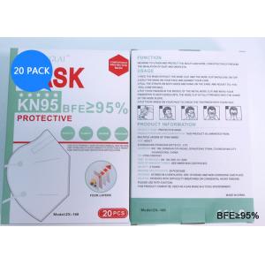 China Earloop KN95 Disposable Face Mask Covid Protection With Authentication supplier