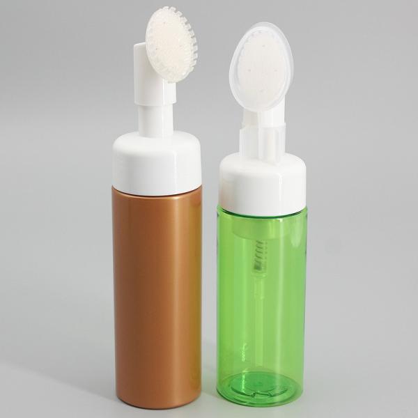 Silicone Brush Soap 138mm 180ml Foam Pump Bottle